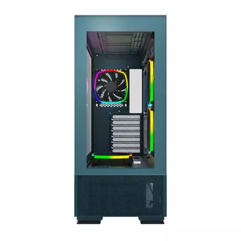 PC-behuizing Montech SKY TWO midi tower blauw