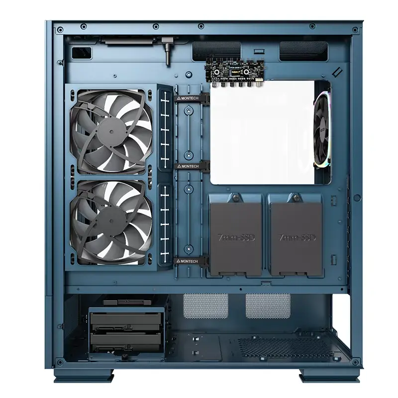 PC-behuizing Montech SKY TWO midi tower blauw