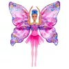 Barbie Dance and Flutter pop met 2-in-1 transformatie van danseres naar vlinder, paars haar