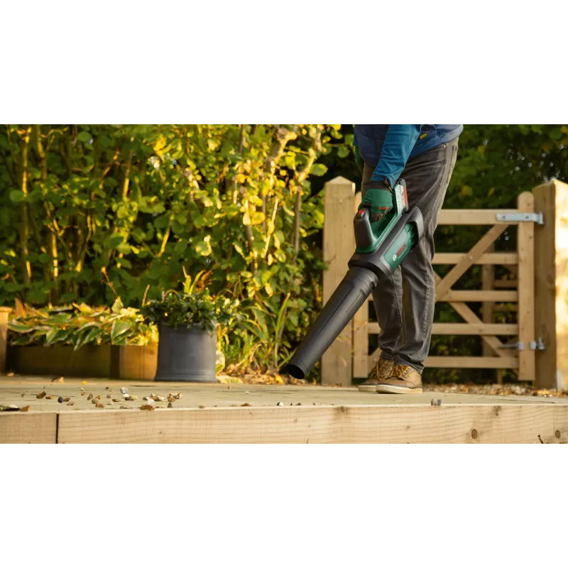 Bosch AdvancedLeafBlower 36V-750 accu-bladblazer, 36 V, 1x 2,0 Ah, lader, 750 m³/h, 100-200 km/h, borstelloos, 3,5 kg, groen/zwart