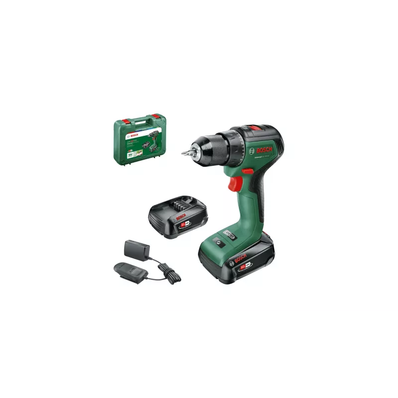 Bosch UniversalBohrschrauber 18V-60 1900 tpm sleutelloos 1,3 kg zwart, groen