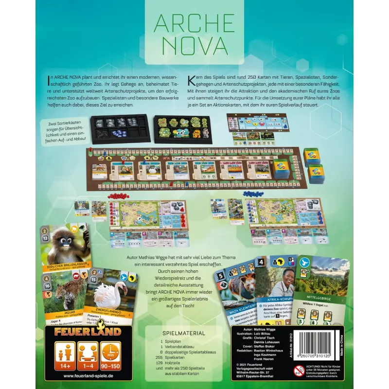Bordspel Pegasus Spiele Arche Nova — Querdenken-familiaspel, vanaf 14 jaar