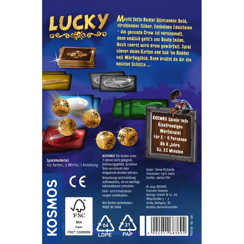 Kosmos Lucky 25 min bordspel tactiek