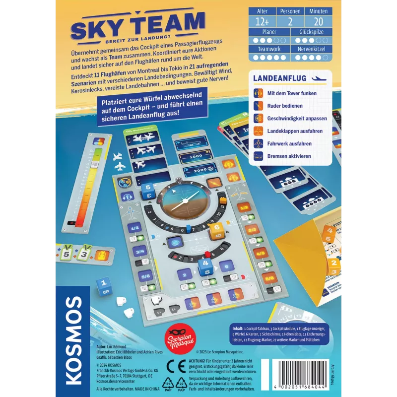 Kosmos Sky Team 20 min bordspel reis/avontuur