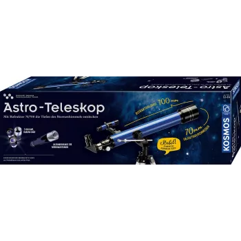 Kosmos Astro-telescoop, telescoop, astronomie, 12 jaar, zwart
