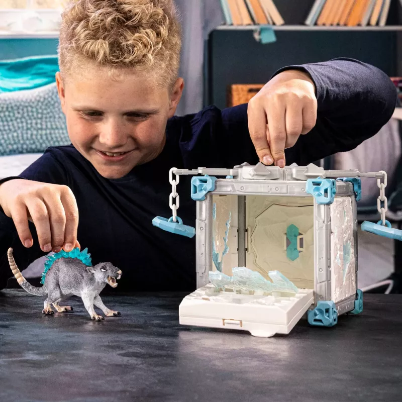 schleich BattleCave ijsrat, monster en draken, BattleCave, 7 jaar, veelkleurig, kunststof