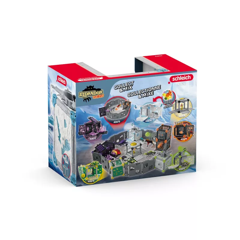 schleich BattleCave ijsrat, monster en draken, BattleCave, 7 jaar, veelkleurig, kunststof