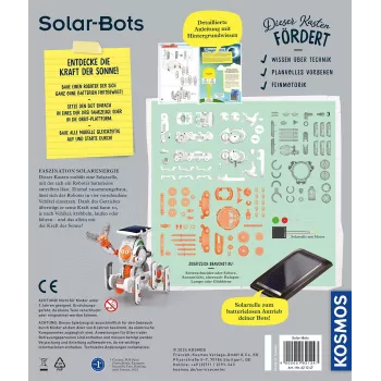 Kosmos Solar Bots, experimenteerdoos, hernieuwbare energie, 8 jaar