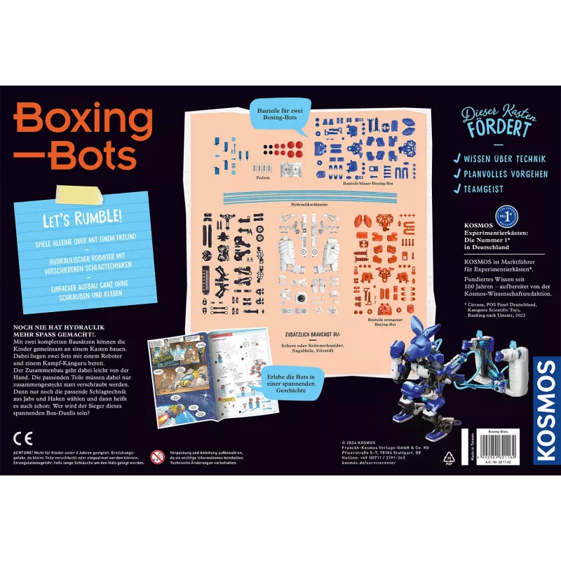 Kosmos Boxing Bots, robot, techniek, 10 jaar Kosmos Boxing Bots. Producttype: robot, thema: techniek, aanbevolen leeftijd (min.): 10 jaar