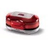 Ariete 205 hamburgermaker Party Time, hamburgermachine, 1200 W, dubbele antiaanbakplaten, 2 vakken, eenvoudig te reinigen, rood