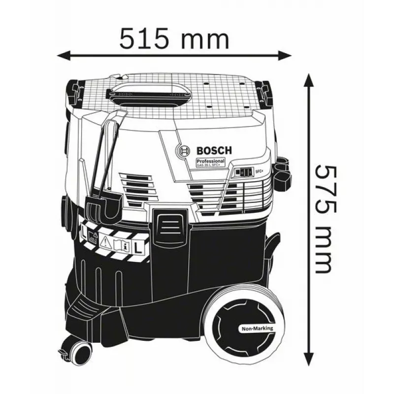 Bosch GAS 35 L SFC+ Professional zwart, blauw 1200 W