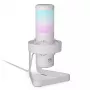 PC-microfoon ENDORFY AXIS Streaming White — USB, Cardioïde, 30–18 kHz, 192 kHz/24-Bit, Tafelstandaard, Demping, Hoofdtelefoonuitgang