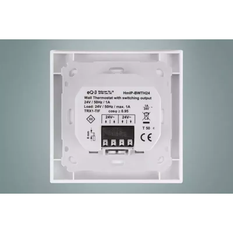 Thermostaat Homematic IP HmIP-BWTH24 RF wit 24V LCD