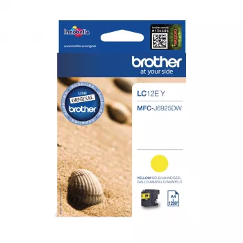 Brother LC12EY inktcartridge 1 st. origineel geel