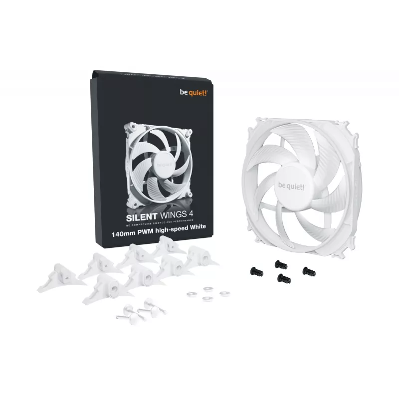 be quiet SILENT WINGS 4 | 140mm PWM high-speed White computerbehuizingventilator 14 cm 1 stuks