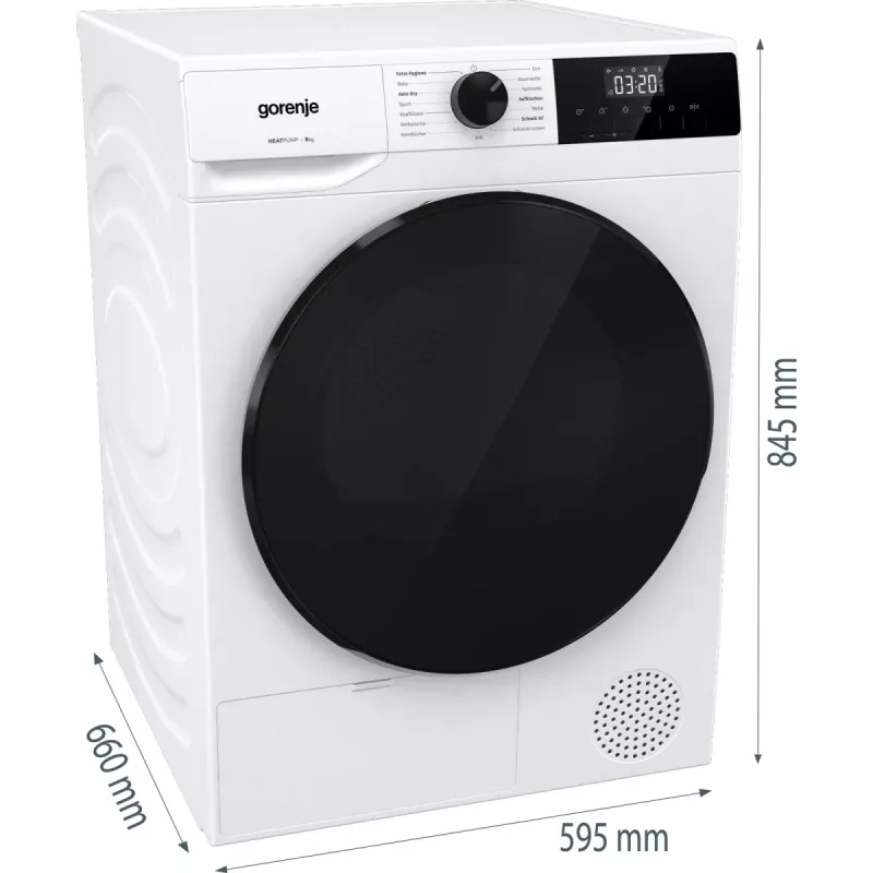 Gorenje DHNA92/DE wasdroger vrijstaand frontlader 9 kg wit