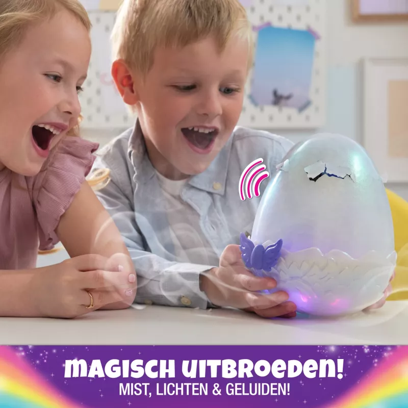 Hatchimals Alive Mystery Hatch Draggle Spinmaster roze wit AA
