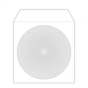 Sleeve Case MediaRange BOX62 optische disc-hoes voor 1 disc wit