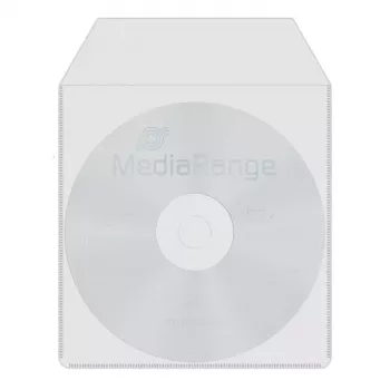 MediaRange BOX64 plastic cd/dvd-hoesjes, transparant, 50 stuks