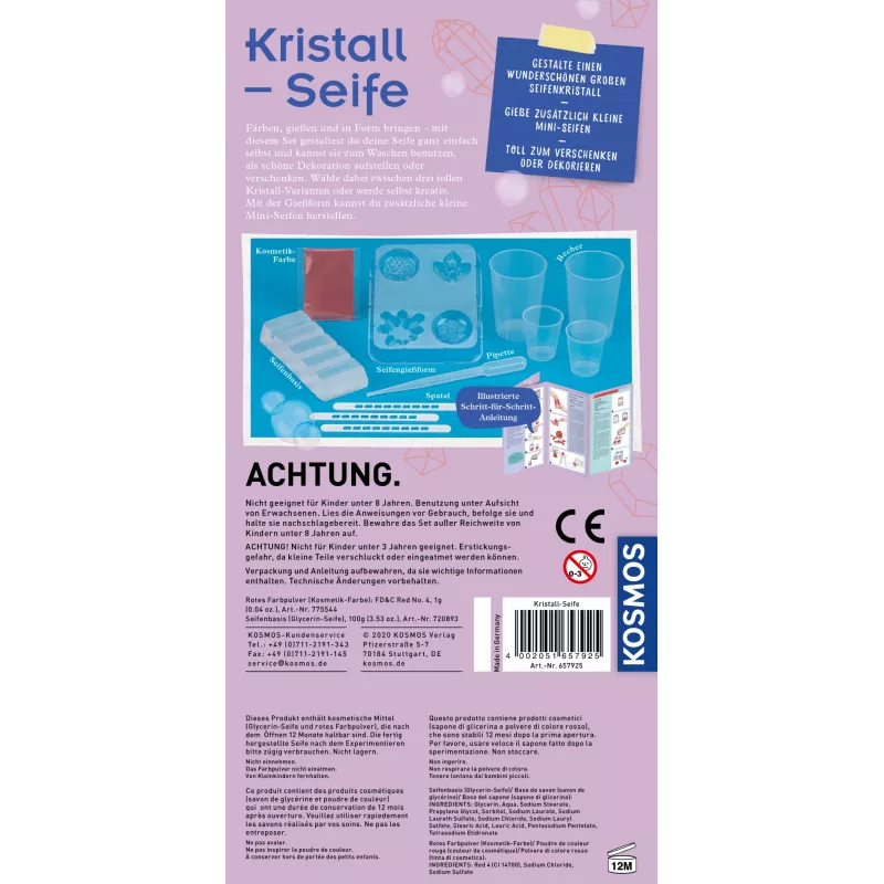Kosmos 65792, zeep, chemie, 8 jaar, meerkleurig