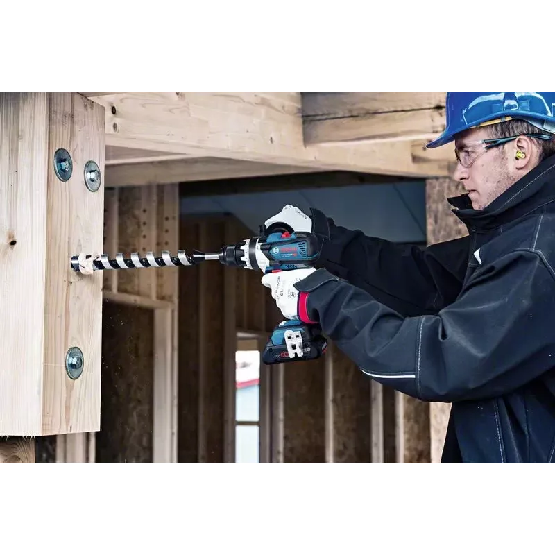 Bosch Professional GSB 18V-110 C accuklopboormachine, 18 V, 2100 tpm, 2x ProCORE18V 4,0 Ah, lader, L-BOXX, blauw/zwart
