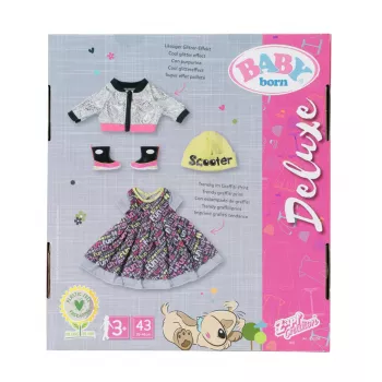 Poppenkledingset BABY born City Deluxe Style vanaf 3 jaar 180 g