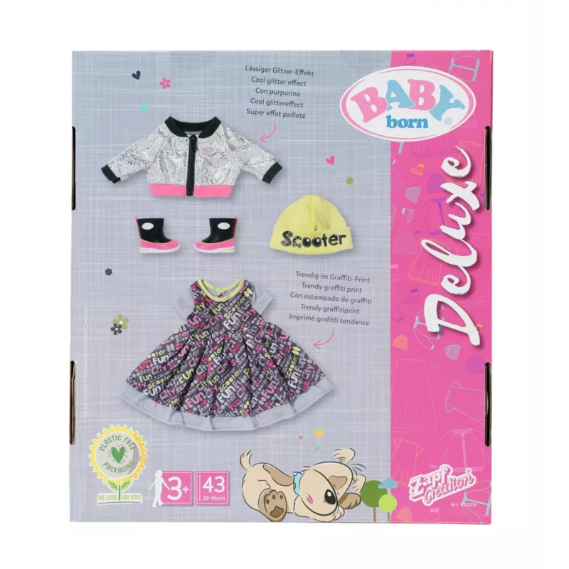Poppenkledingset BABY born City Deluxe Style vanaf 3 jaar 180 g