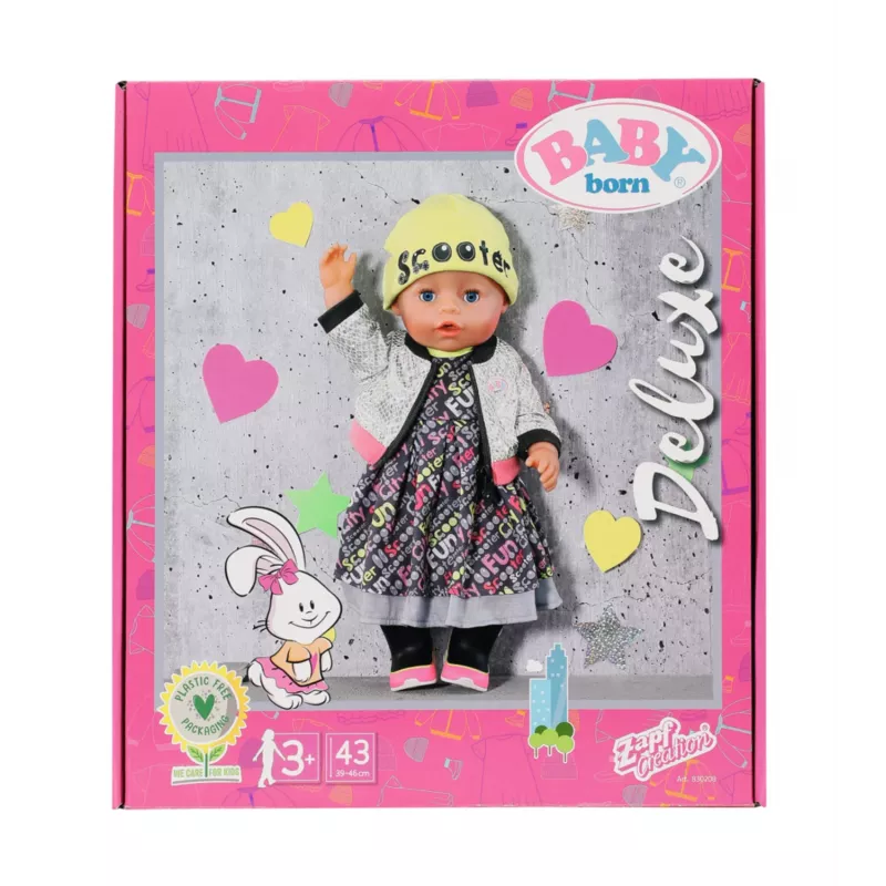 Poppenkledingset BABY born City Deluxe Style vanaf 3 jaar 180 g