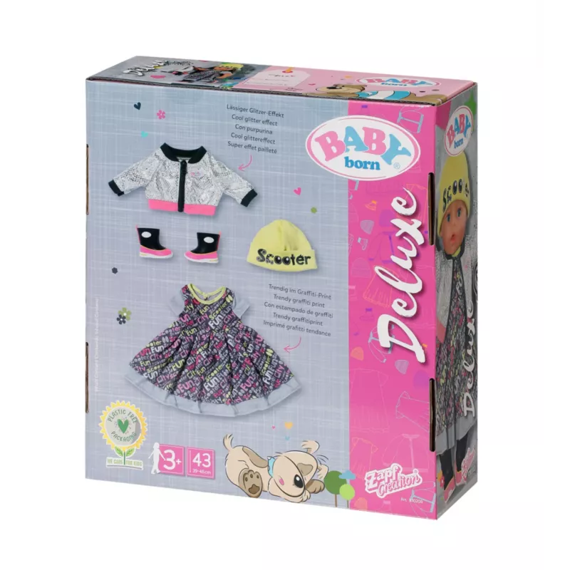 Poppenkledingset BABY born City Deluxe Style vanaf 3 jaar 180 g