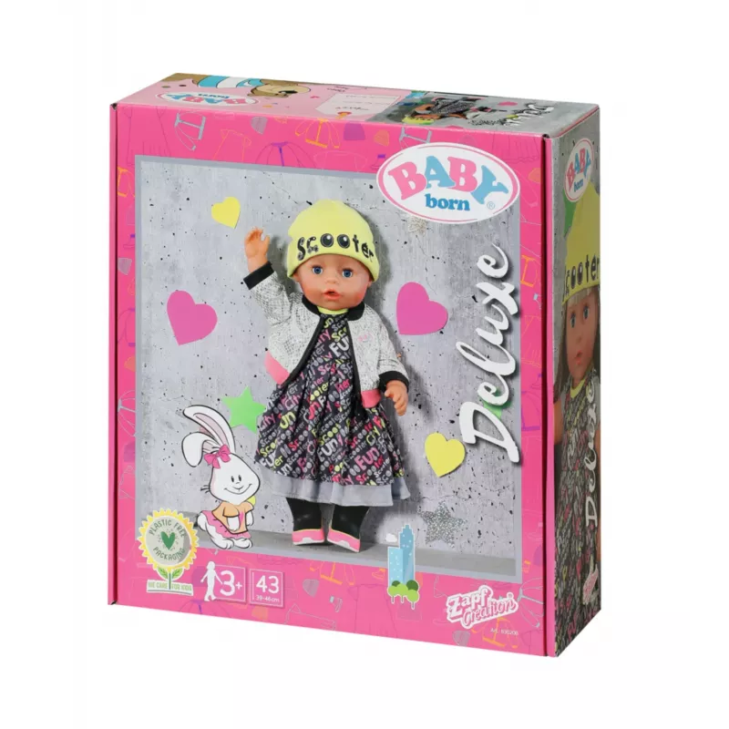 Poppenkledingset BABY born City Deluxe Style vanaf 3 jaar 180 g