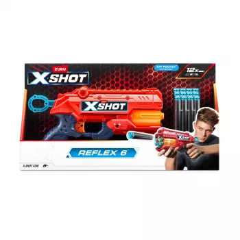 Speelgoedblaster ZURU XSHOT Excel Reflex 6 Blaster 12 darts veelkleurig
