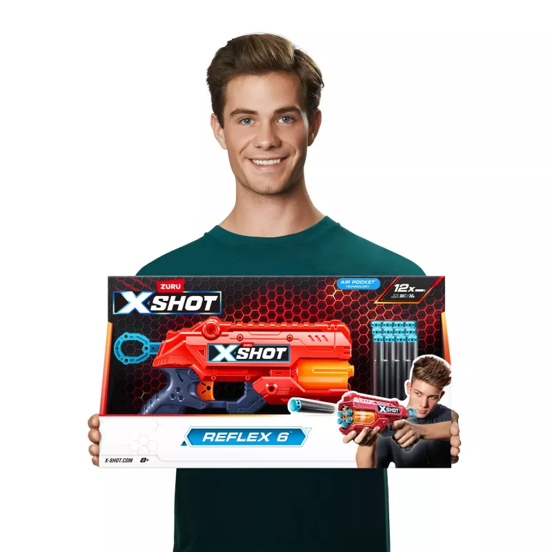 ZURU XSHOT Excel Reflex 6 dartblaster met darts