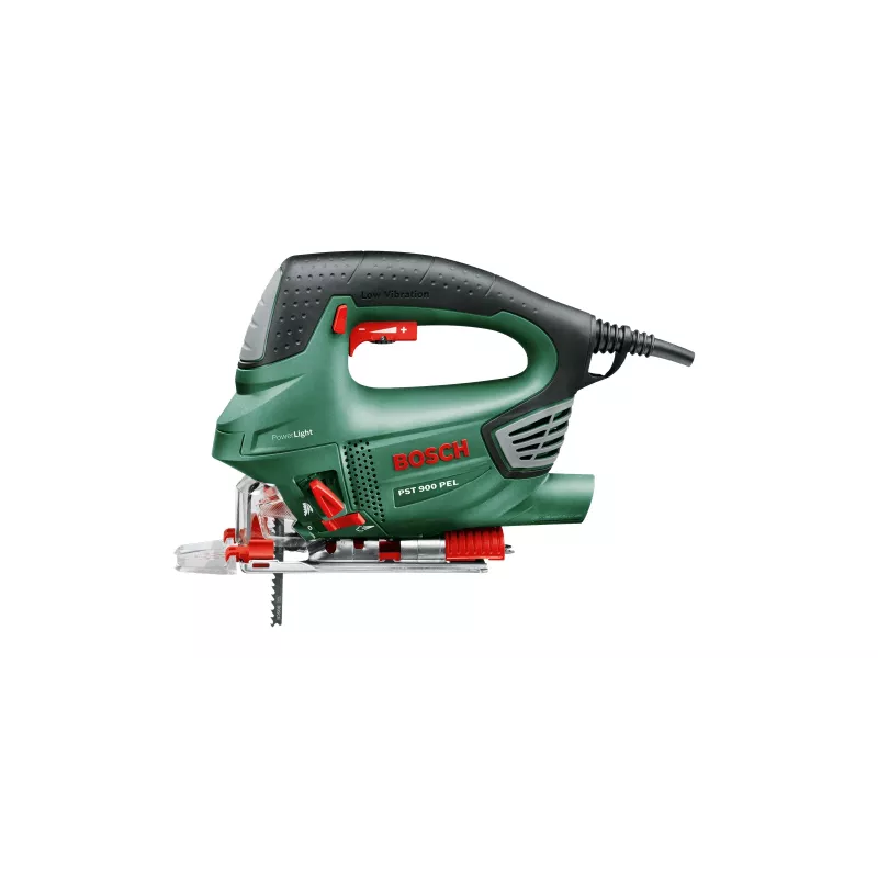 Bosch PST 900 PEL decoupeerzaag met pendelslag, 620 W, 23 mm slaglengte, met koffer, groen/zwart