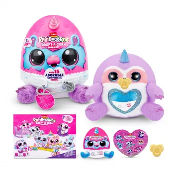 Speelgoedfiguur Zuru Rainbowcorns Adopt-A-Corn Surprise — gesorteerde verzamelminifiguur (assortiment)