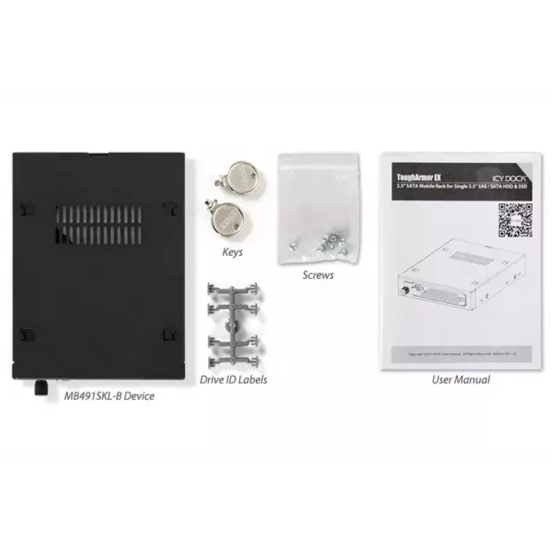 Inbouwframe Icy Dock MB491SKL-B