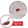 Handgrasmaaier Einhell GP-CM 36/47 S Li BL accu 47 cm 700 m²