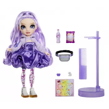 Rainbow High Sparkle & Shine modepoppen - Viola (paars), modepop, vrouwelijk, 4 jaar, jongen/meisje, 280 mm, meerkleurig