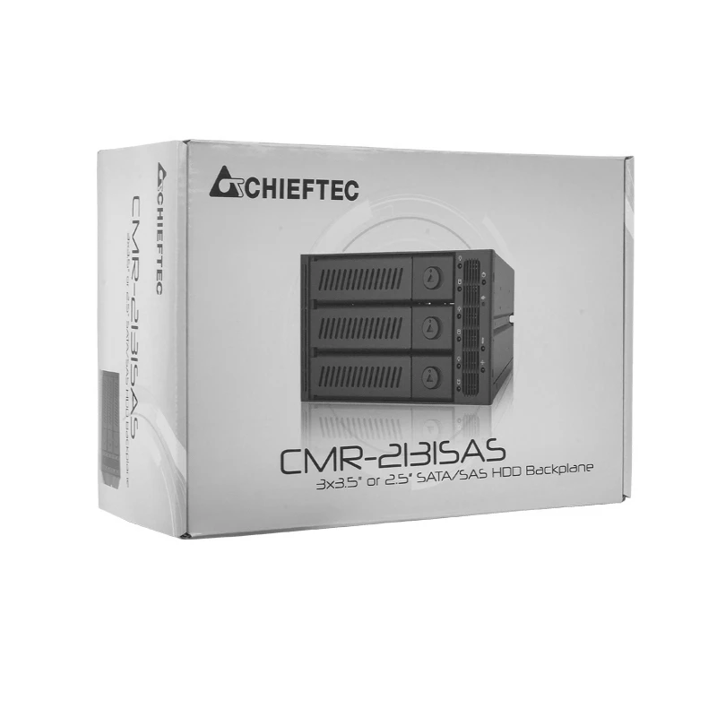 Chieftec CMR-2131SAS drive-bay-afdekking zwart