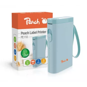 Peach PE110 labelprinter thermisch direct 203 x 203 DPI 60 mm/s draadloos Bluetooth