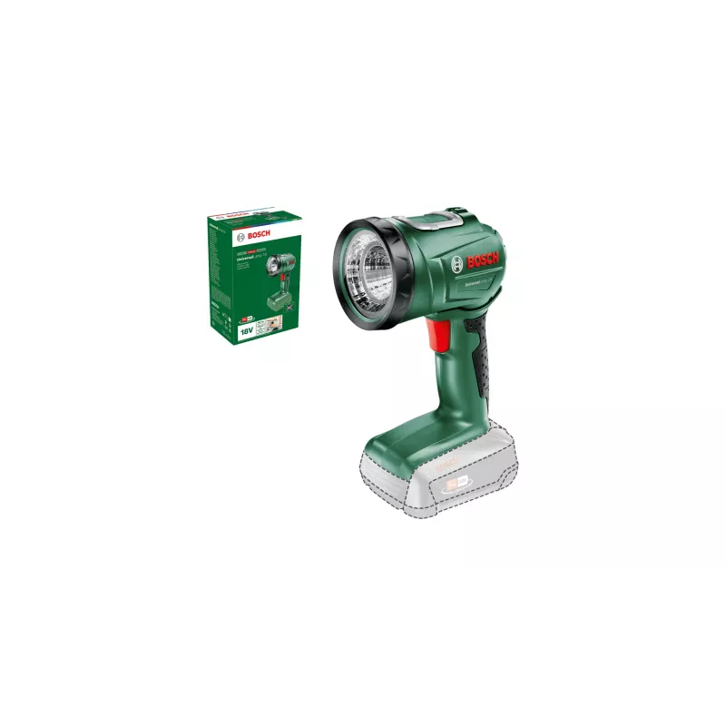 Bosch UniversalLamp 18 zwart, groen LED