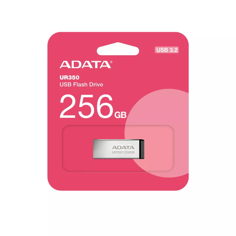 ADATA UR350 USB-stick 256 GB USB Type-A 3.2 Gen 1 (3.1 Gen 1) zwart, zilver