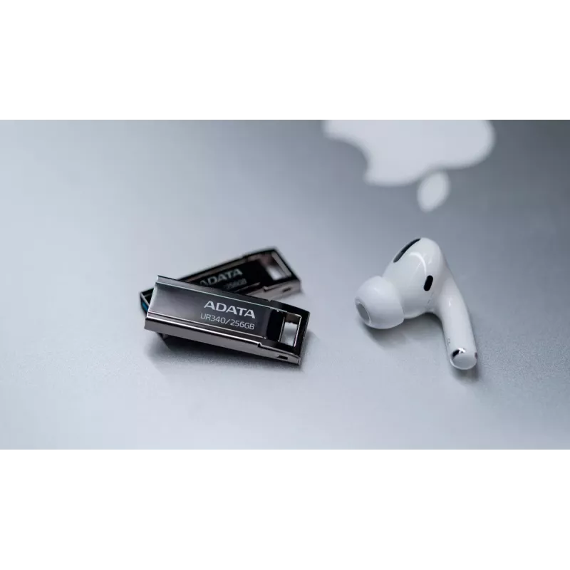 ADATA UR340 USB-stick 256 GB USB Type-A 3.2 Gen 1, leessnelheid tot 100 MB/s, zwart