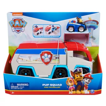 Voertuigset Spin Master PAW Patrol Pup Squad Patroller Team Vehicle met verzamelbare Chase-auto, vanaf 3 jaar, kunststof, meerkleurig