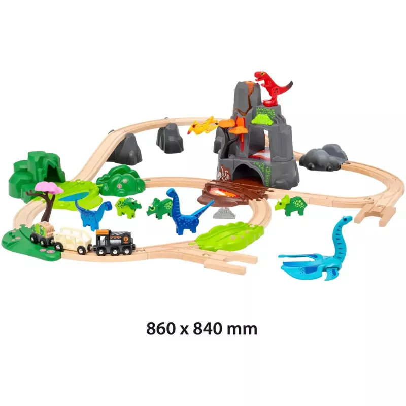 Trein speelset Ravensburger Dinosaur Deluxe Set BRIO World 63610400 met interactieve functies