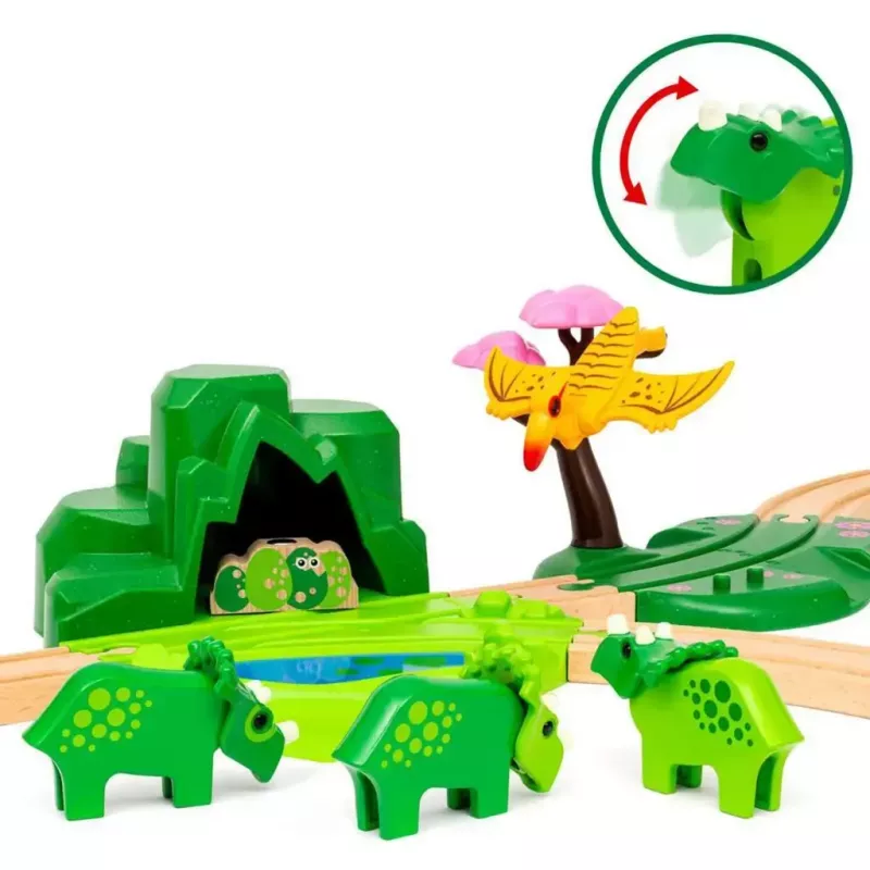 Trein speelset Ravensburger Dinosaur Deluxe Set BRIO World 63610400 met interactieve functies