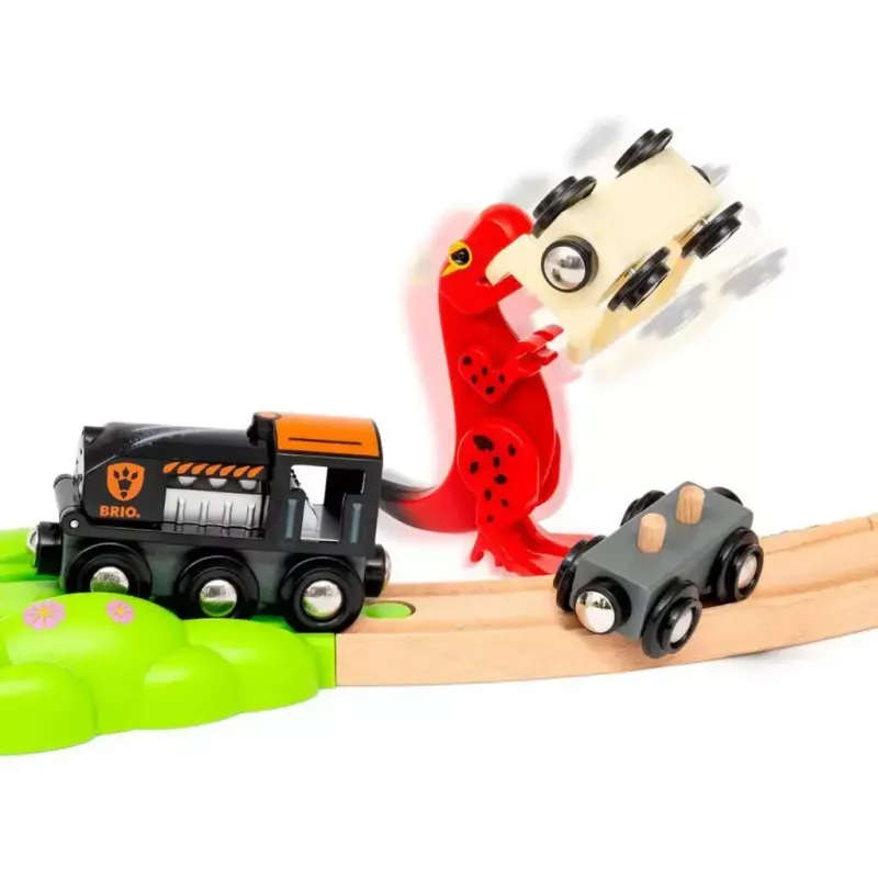 Trein speelset Ravensburger Dinosaur Deluxe Set BRIO World 63610400 met interactieve functies