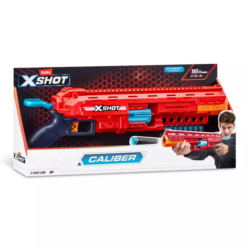 ZURU XSHOT Excel 36675 Caliber dartblaster, bereik 27 m
