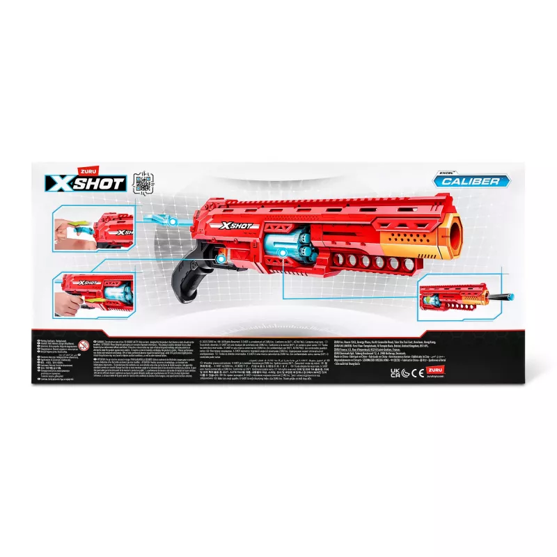 ZURU XSHOT Excel 36675 Caliber dartblaster, bereik 27 m
