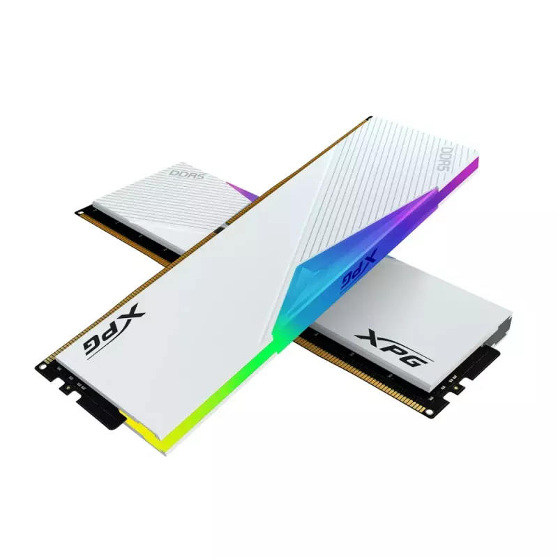 DIMM 64 GB DDR5-6000 (2x 32 GB) dual-kit, werkgeheugen wit, AX5U6000C3032G-DCLARWH, Lancer RGB, INTEL XMP