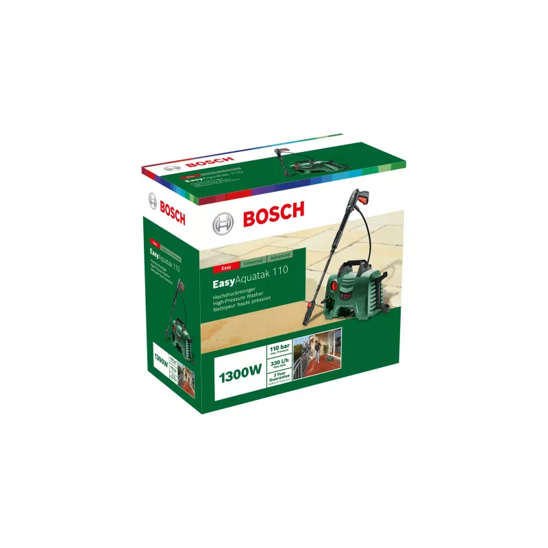 Bosch EasyAquatak 110 hogedrukreiniger compact elektrisch groen